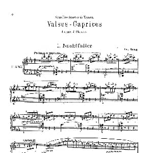 5 Valses Caprices 钢琴谱 卡尔 陶西格