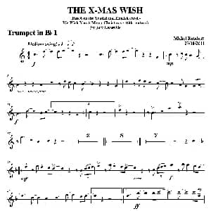 THE X MAS WISH 第一降B小号分谱