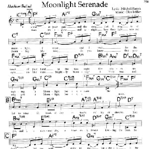 Moonlight Serenade_外国歌谱