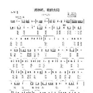 燃烧吧,我的太阳_歌曲简谱_词曲:金良 李晶华