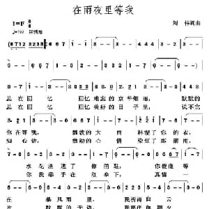 在雨夜里等我_美声唱法乐谱_词曲:刘伟 刘伟
