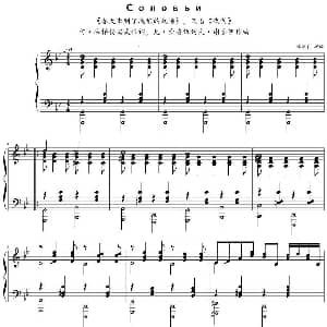 春天来到了我们的战场 钢琴谱 瓦 索洛维约夫 谢多伊作曲 林泽贤