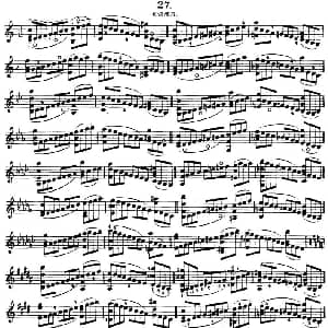 小提琴谱 | 舍夫契克 左手技巧练习第27课