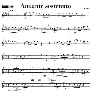萨克斯谱 | Andante sostenuto F Tosti