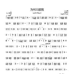 为何闪避我_歌曲简谱_词曲:纯音乐 不详