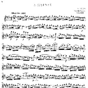 长笛曲谱 | 中高级练习 断奏练习 乐曲部分 随想曲第九号