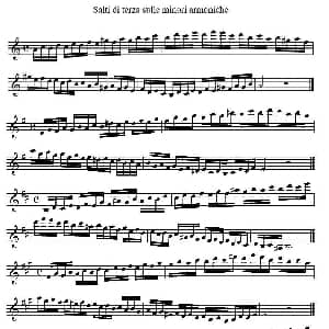 萨克斯谱 | Salti di terza sulle minori armooniche