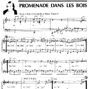 PROMENADE DANS LES BOIS 钢琴谱