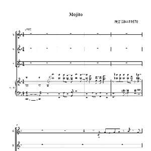 Mojito女声三部合唱谱_歌谱投稿