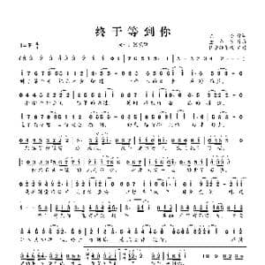 终于等到你_歌谱投稿_词曲:陈曦 董冬冬