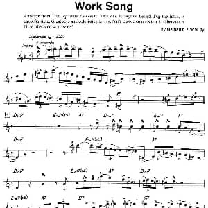 萨克斯谱 | Work Song