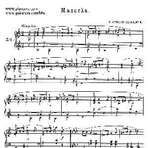 Quatre Mazurkas Op.33 钢琴谱 肖邦 chopin