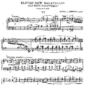 贝多芬钢琴小品Op.119 之六 钢琴谱 贝多芬