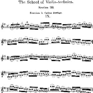 小提琴谱 | 史拉迪克小提琴技术练习 第3册 Ⅸ