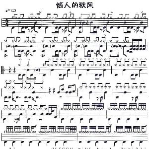 恼人的秋风 应用乐曲集 架子鼓谱