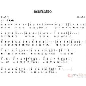 捧出百合的心_歌谱投稿_词曲:刘硕 刘硕