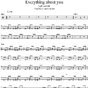 Ugly Kid Joe Everything about you 爵士鼓谱