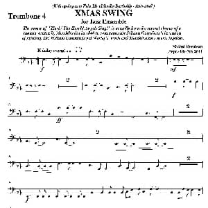 XMAS SWING 第四长号分谱