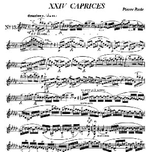 小提琴谱 | 24首小提琴练习曲之13 罗德