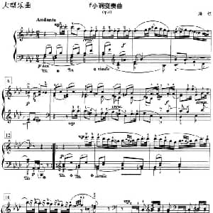 钢琴教程第七级 大型乐曲 钢琴谱 海顿