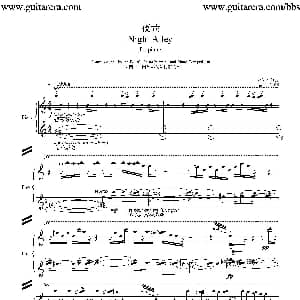 夜巷 钢琴谱 高平