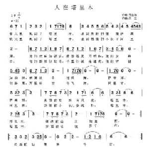 人在塔里木_民歌简谱_词曲:苏金鸿 王立