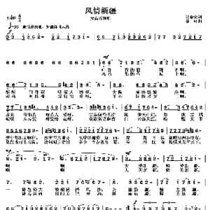 风情新疆_歌曲简谱_词曲:张晓宏 徐湘