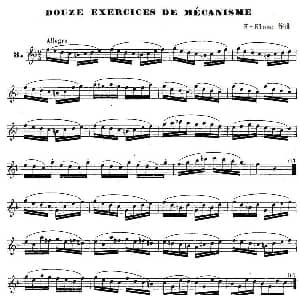 萨克斯谱 | H Klose练习曲 douze exercices de mecanisme—3 H Klose
