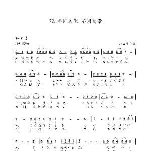 不同文化 不同前景 _歌谱投稿_词曲:朱国鑫 朱国鑫