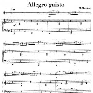 萨克斯谱 | Allegro guisto 中音萨克所 钢琴伴奏 M Marchesi