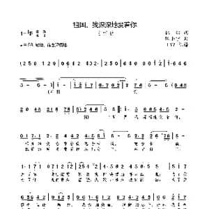 祖国,我深深地爱着你_歌曲简谱_词曲:林红 陈小宁