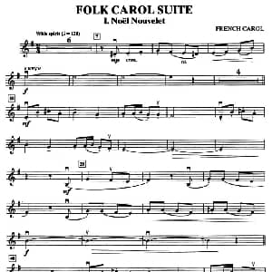 小提琴谱 | FOLK CAROL SUITE 小提琴分谱