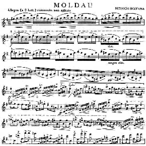 小提琴谱 | MOLDAU 沃尔塔瓦河 SMETANA 斯美塔那