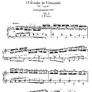 15 Etudes de Vortuosite Op.72 钢琴谱 莫里兹 莫什科夫斯基