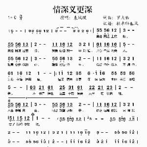 情深义更深_歌谱投稿_词曲:罗大佑 罗大佑
