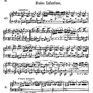 Etudes Enfantines Op.37 钢琴谱 亨利 莱蒙 Henry Lemoine