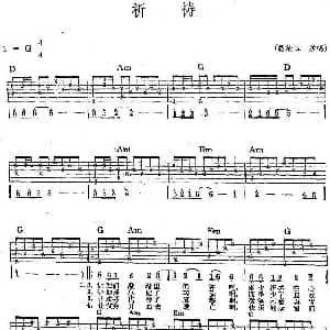 民族吉他弹唱 祈祷 吉他谱 翁倩玉