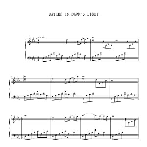 Bathed in Dawn's Light 钢琴谱 Kevin Kern