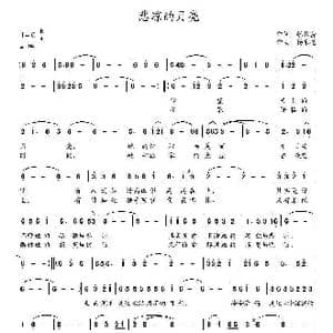 悲凉的月亮_歌曲简谱_词曲:张效密 杨东亮