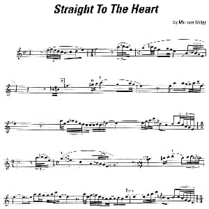 萨克斯谱 | Straight to my hear David Sanborn 大卫 森鹏