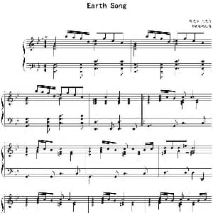 Earth Song 钢琴谱 迈克尔 杰克逊曲 MAS春风打谱