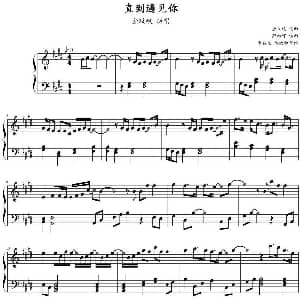直到遇见你 钢琴谱 金玟岐曲 薛琳可编曲 李佳星钢琴谱