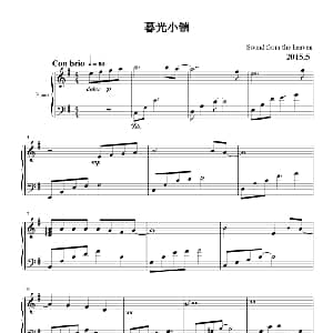 暮光小镇 钢琴谱 天籁传声制谱上传