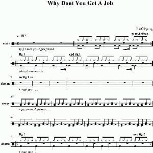 Offspring Why don't you get a job 爵士鼓谱