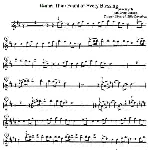 小提琴谱 | Come Thou Fount of Every Blessing