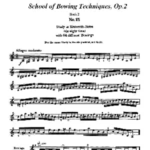 小提琴谱 | 小提琴运弓手法训练 No.15 舍夫契克