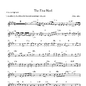 萨克斯谱 | The First Noel 中音萨克斯