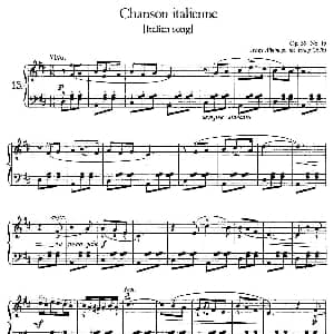 Album for the Young Op.39 钢琴谱 彼得 伊利奇 柴可夫斯基