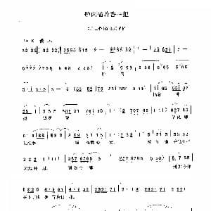 豫剧谱 | 炉内插着香一把 三上轿 选段 旦角唱腔