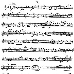 萨克斯谱 | 奇特克 萨克斯练习曲之九 ETUDY PRO SAXOPHON FR ZITRK.op.3